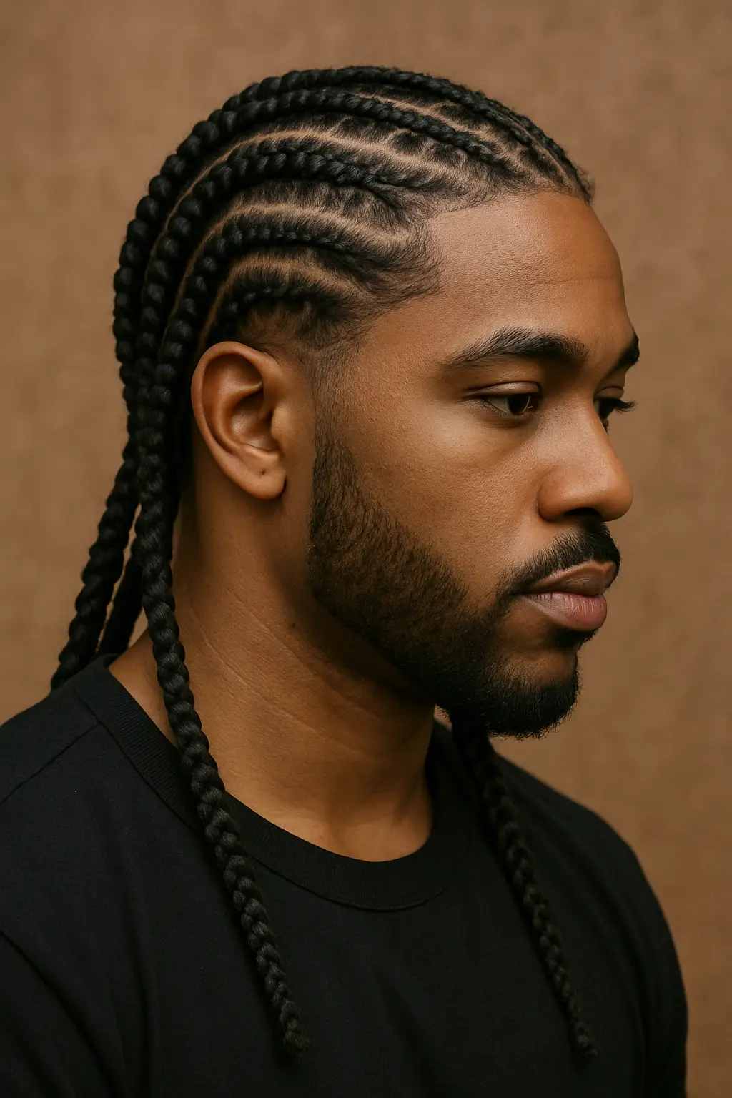 Box Braids bei mittellangem Haar